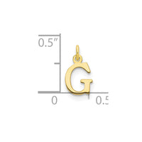 10ky Cutout Letter G Initial Charm