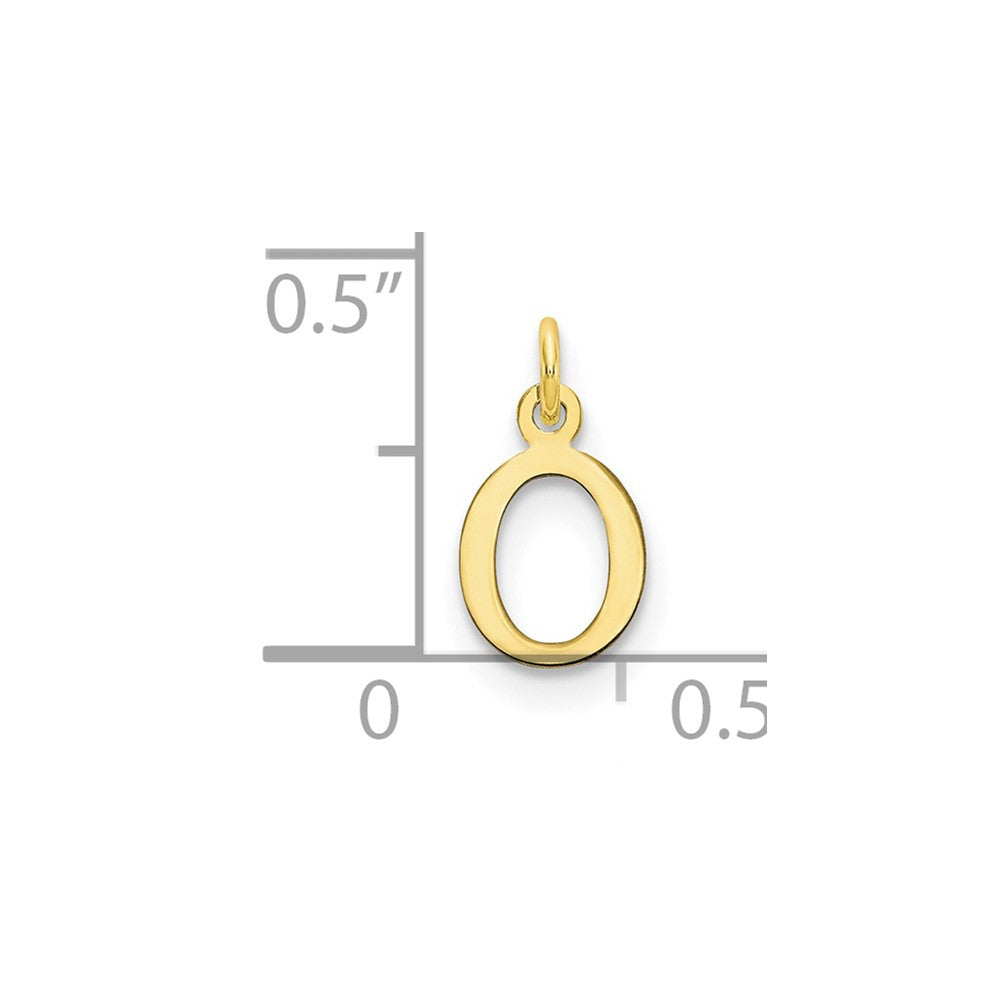 10ky Cutout Letter O Initial Charm