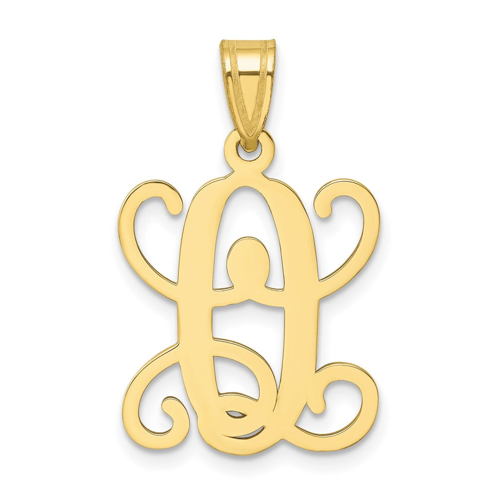 10KY Initial Letter O Pendant