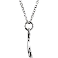Sterling Silver Wishbone 16-18" Necklace