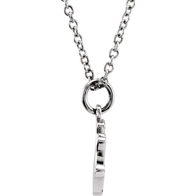 Sterling Silver Crown 16-18" Necklace