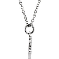 Sterling Silver Crown 16-18" Necklace