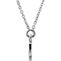 Sterling Silver Horseshoe 16-18" Necklace