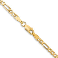 Leslie's 14K 3.25mm Flat Figaro Chain