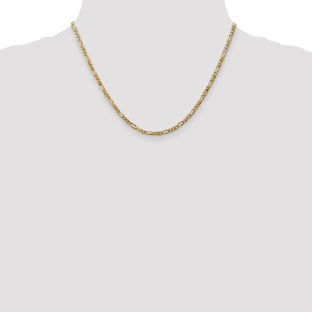 Leslie's 14K 3.25mm Flat Figaro Chain