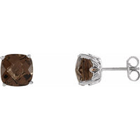 Sterling Silver Smoky Quartz Earrings 1