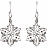 Sterling Silver Decorative Dangle Earrings 2