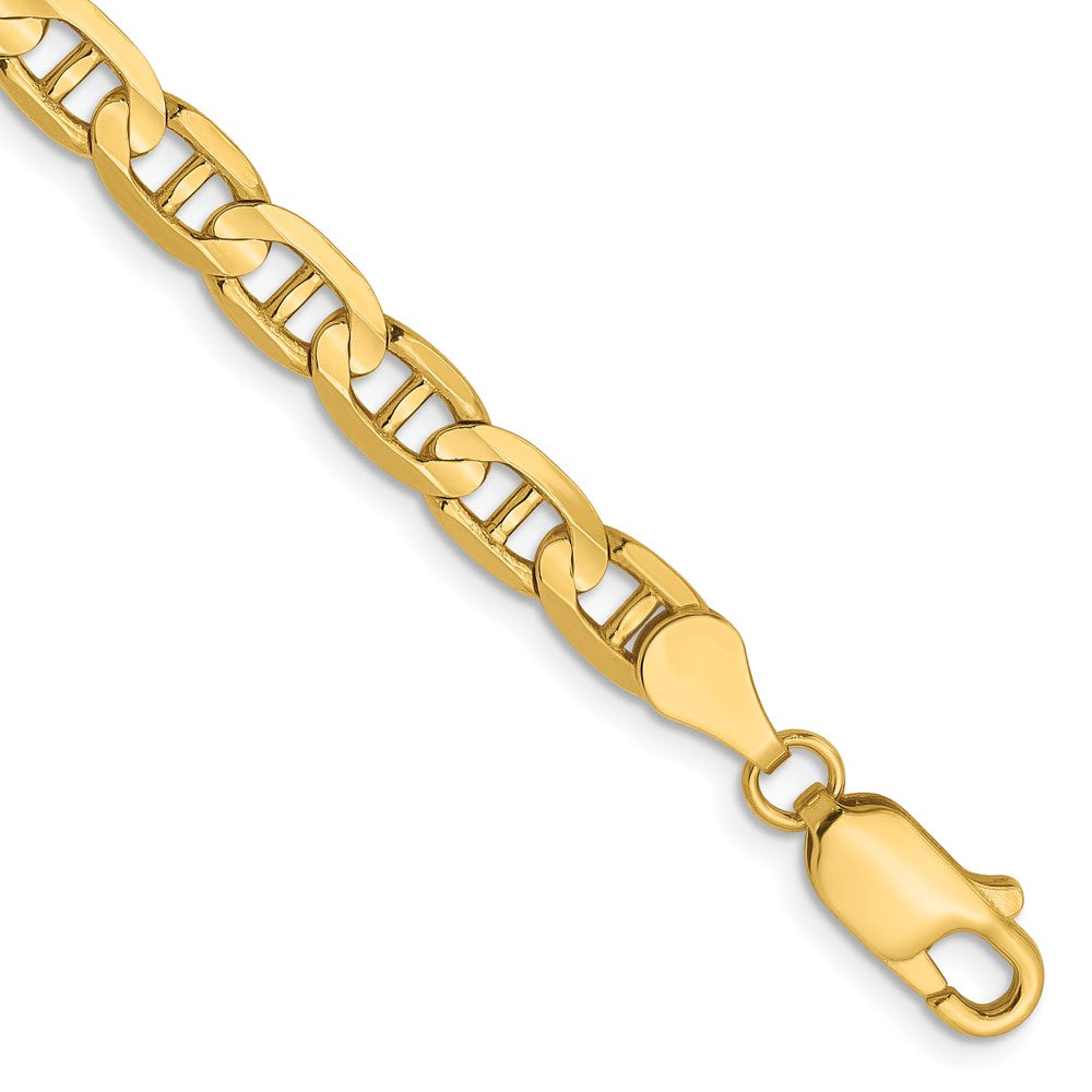 14K 4.5mm Concave Anchor Chain