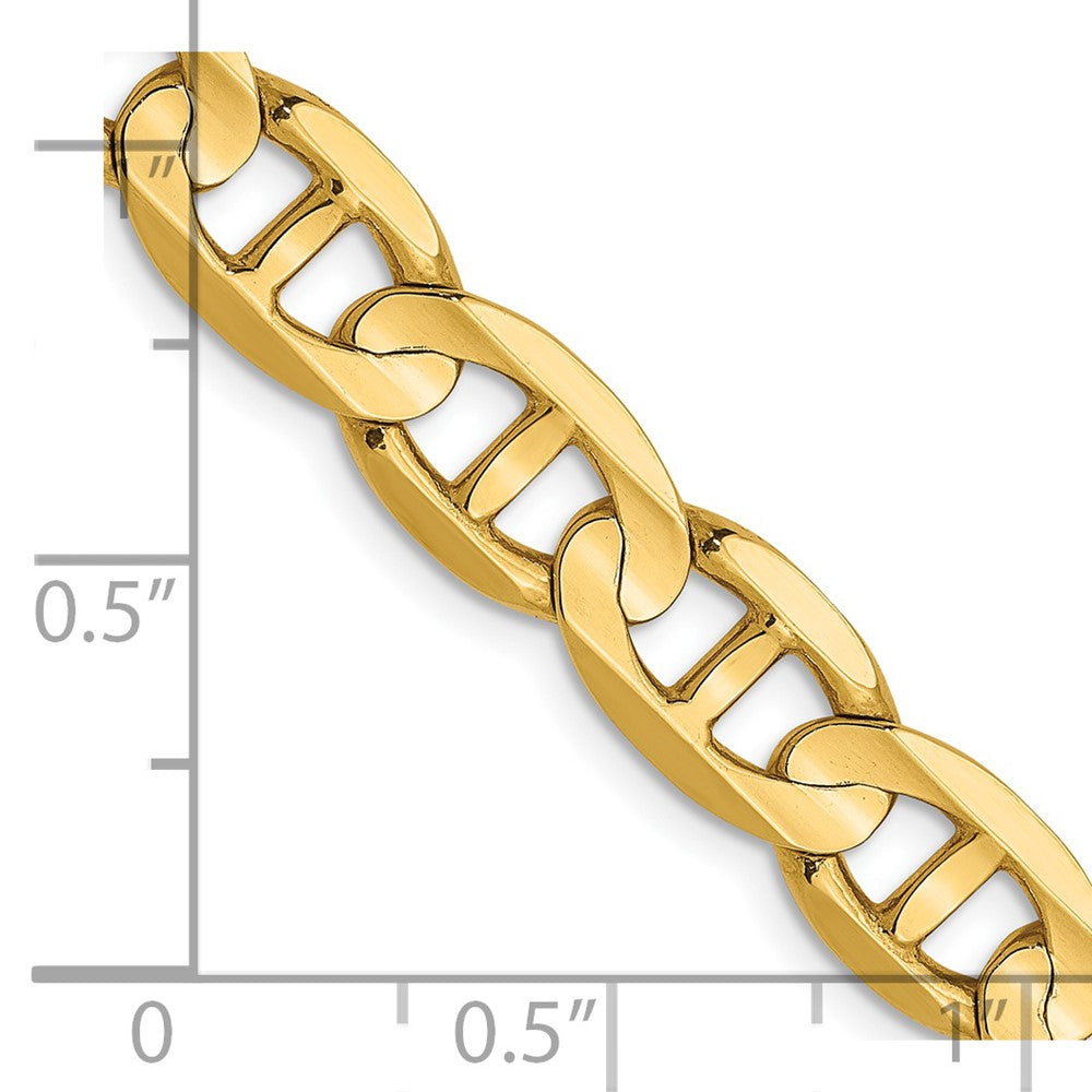 Leslie's 14K 7mm Concave Anchor Chain