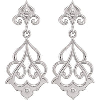 Sterling Silver Decorative Dangle Earrings 2