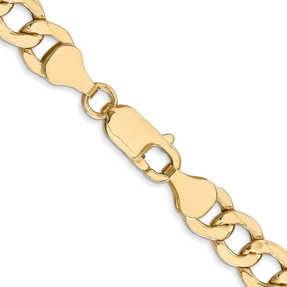 Leslie's 14K 7mm Semi-Solid Curb Link Chain
