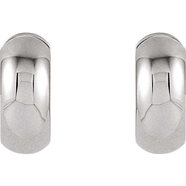 Sterling Silver 16.75 mm Hinged Earrings 2