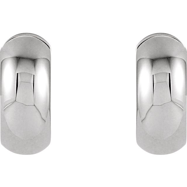 Sterling Silver 16.75 mm Hinged Earrings 2