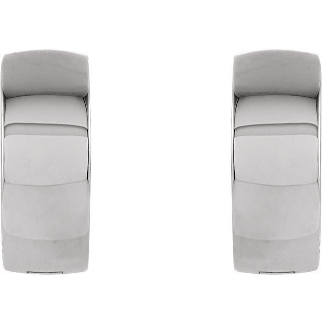 Sterling Silver 14 mm Hinged Hoop Earrings 2