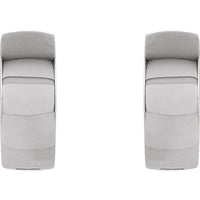 Sterling Silver 14 mm Hinged Hoop Earrings 2