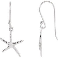 Sterling Silver Starfish Earrings 1