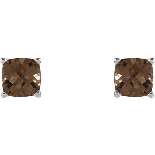 Sterling Silver Smoky Quartz Earrings 2