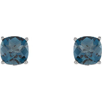 Sterling Silver London Blue Topaz Earrings 2