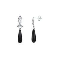 Sterling Silver Onyx Earrings 1