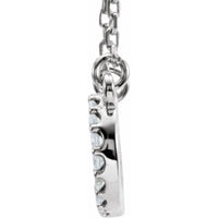 14K White 1/6 CTW Diamond Infinity 17" Necklace 2