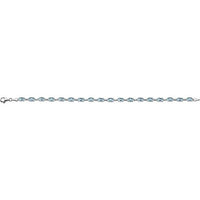14K Yellow Sky Blue Topaz 7.25" Bracelet 2