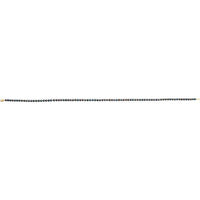 14K Yellow Freshwater Cultured Black Pearl 20" Necklace 3