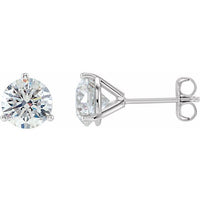14K White 1 1/2 CTW Diamond Stud Earrings 1