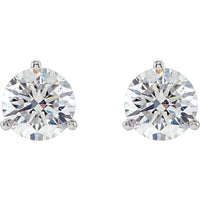 14K White 1 1/2 CTW Diamond Stud Earrings 2