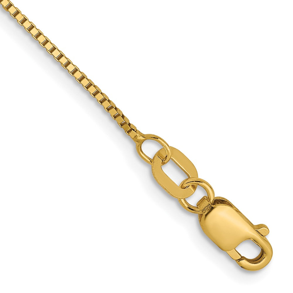 Leslie's 14K .7mm Box with Lobster Clasp Chain Anklet
