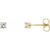 14K Yellow 1/5 CTW Diamond Earrings 1