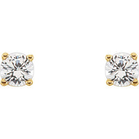 14K Yellow 1/5 CTW Diamond Earrings 2