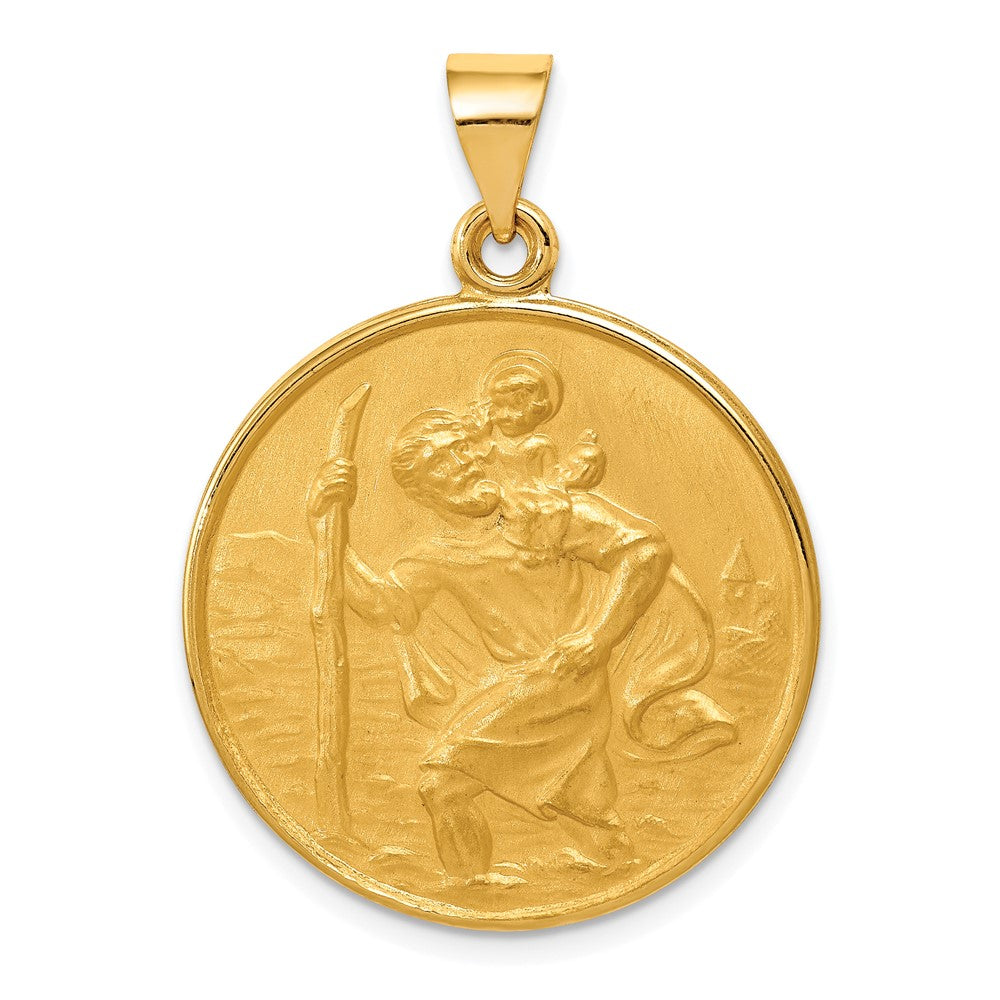 18k Saint Christopher Medal Pendant