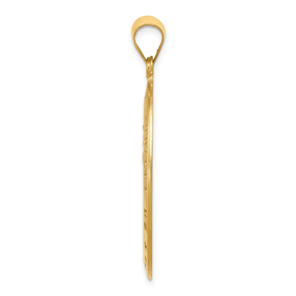 18k Saint Christopher Medal Pendant