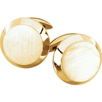 18K Yellow Men's Cuff Links 1