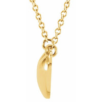 14K Yellow .01 CTW Diamond Heart 16.5" Necklace 2