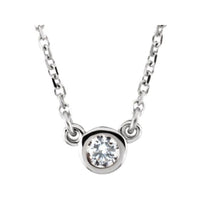 14K White 1/4 CTW Diamond 18" Necklace 1