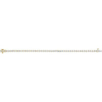 14K Yellow Gold 4 3/4 CTW Lab-Grown Diamond Line 7 1/4" Bracelet