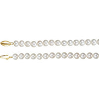 14K Yellow Freshwater Cultured Pearl 18" Necklace 1