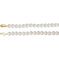 14K Yellow Freshwater Cultured Pearl 18" Necklace 1