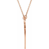 14K Rose "Mom" Heart 17" Necklace 2