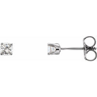 14K White 1/5 CTW Diamond Earrings 1
