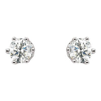 14K White 1/2 CTW Diamond Earrings 2
