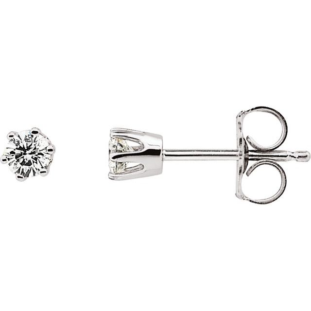 1/5 CTW Diamond Friction Post Stud Earrings 1