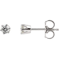 1/5 CTW Diamond Friction Post Stud Earrings 1