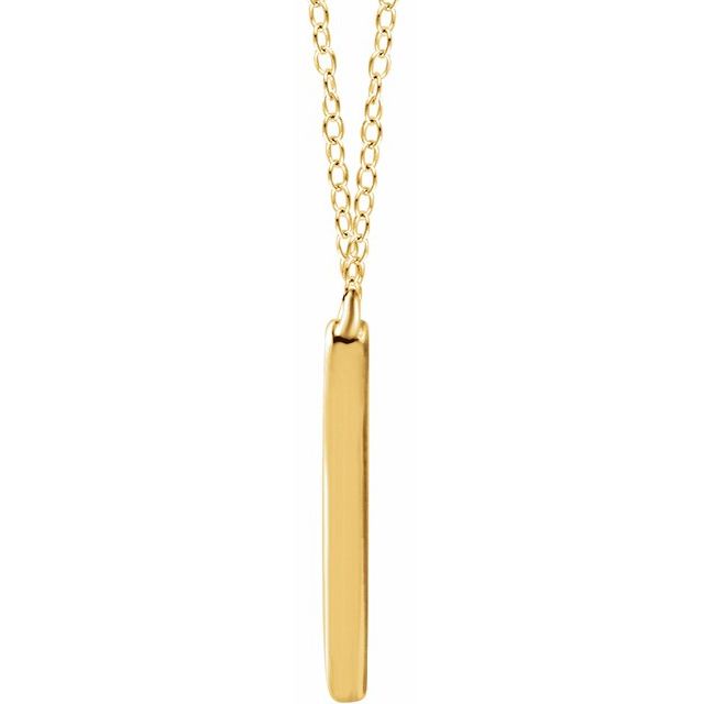 14K Yellow "V" 16-18" Necklace 2