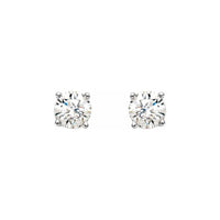 14K White 3/4 CTW Diamond Stud Earrings 2