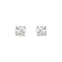 14K White 1/5 CTW Diamond Stud Earrings 2