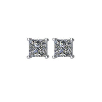 14K White 1 CTW Diamond Earrings 2