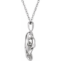 Sterling Silver 1/10 CTW Diamond Mystara® 18" Necklace - TreasureFineJeweler