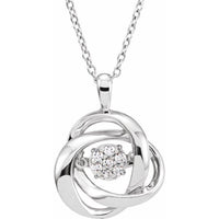 Sterling Silver 1/10 CTW Diamond Mystara® 18" Necklace - TreasureFineJeweler